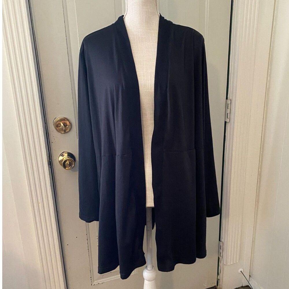 Muk Luks Open Front Long Sleeve Duster Cardigan Size 3X